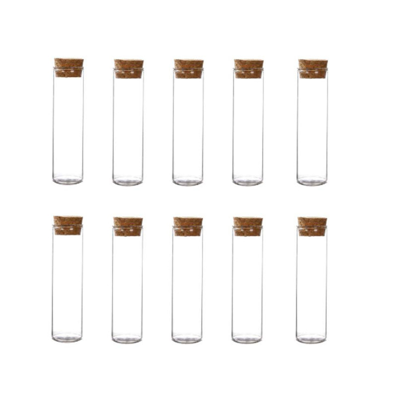 30X60mm 25ml Glass Vials Jars Test Tube with Cork Stopper