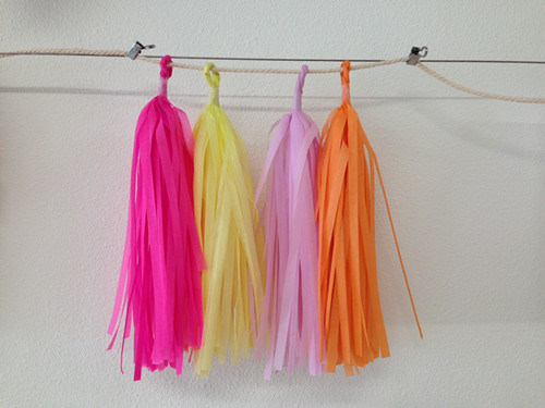 Party Decoration Christmas Holiday Wedding Colorful Tissue Tassel Garland