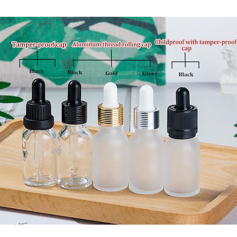 Manufacturer Perfume Bottles Clear Glass Dropper Bottle 10 Ml 20 Ml 30 Ml for Essential Oil