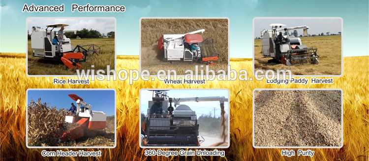 Kubota Similar Rice Wheat Harvester Agriculture Harvesting Machine