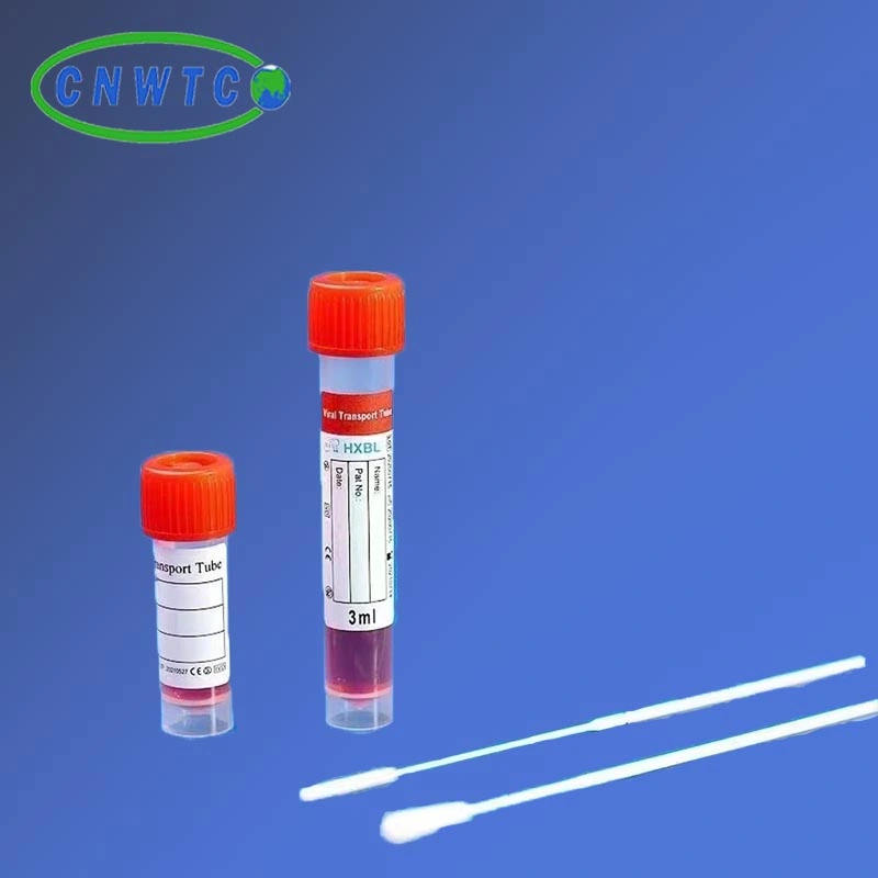 Disposable Virus Specimen Collection Tube Viral Transport Tube Vtm Tube with Nasal and Oral Throat Swab