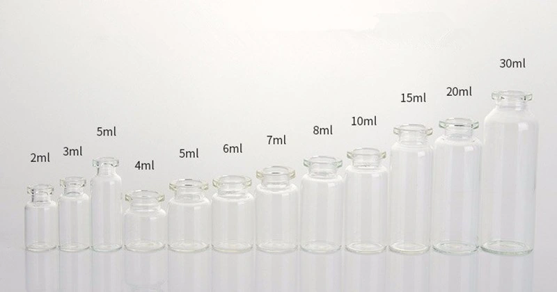 Custom Pharmaceutical Vial Labels Sterile Prescription Vials Plastic Flip Top Cap 10 Ml Glass Vials