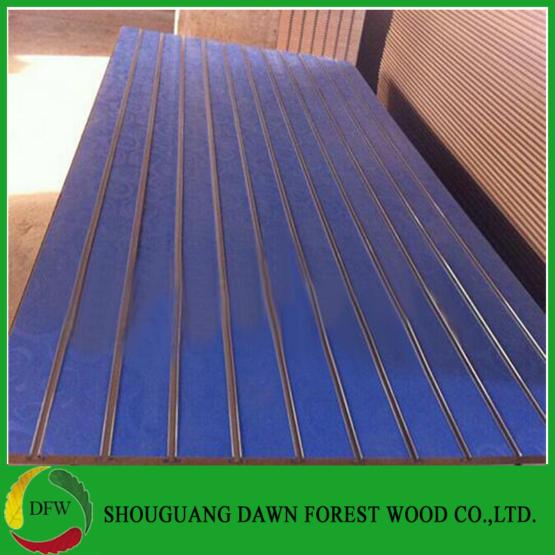 Different Colored Laminated Slotwall MDF/Slotted MDF Price