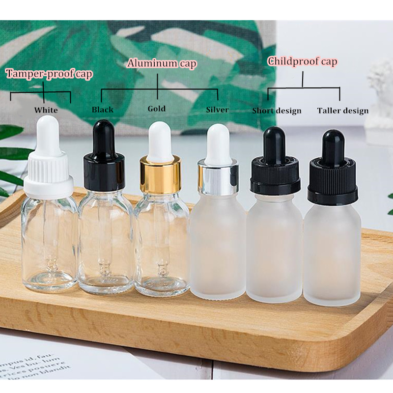 Manufacturer Perfume Bottles Clear Glass Dropper Bottle 10 Ml 20 Ml 30 Ml for Essential Oil