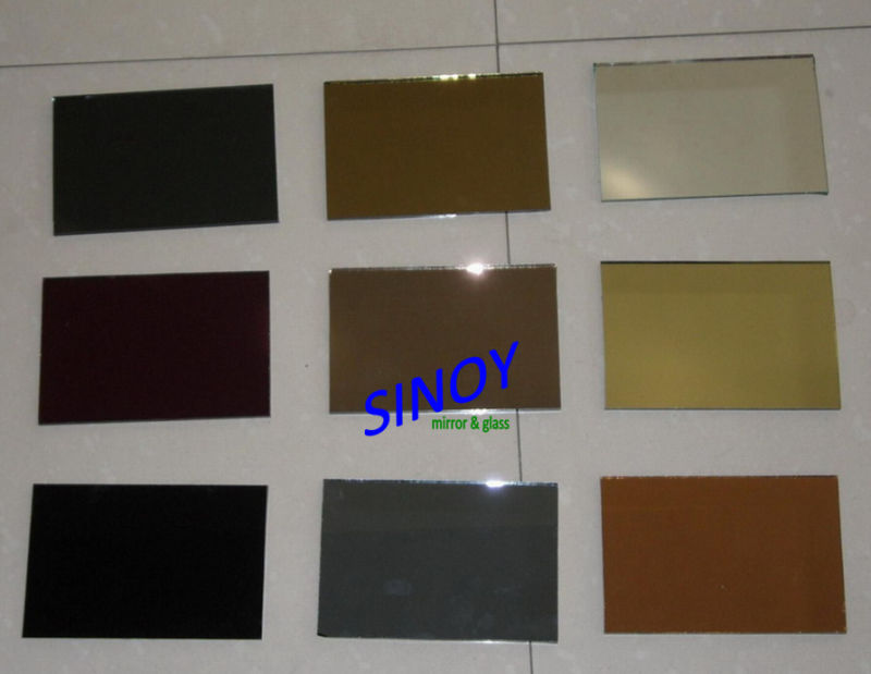 Colored / Tinted Silver Mirror Glass, Tinted Glass Mirror