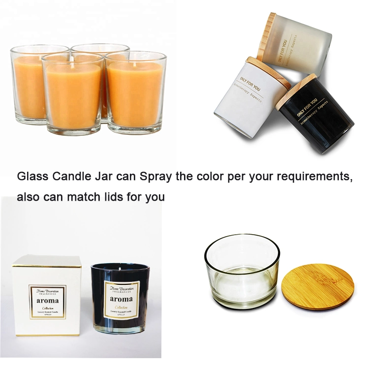 Customized 10oz Colored Glass Candle Jars with Different Style Lid