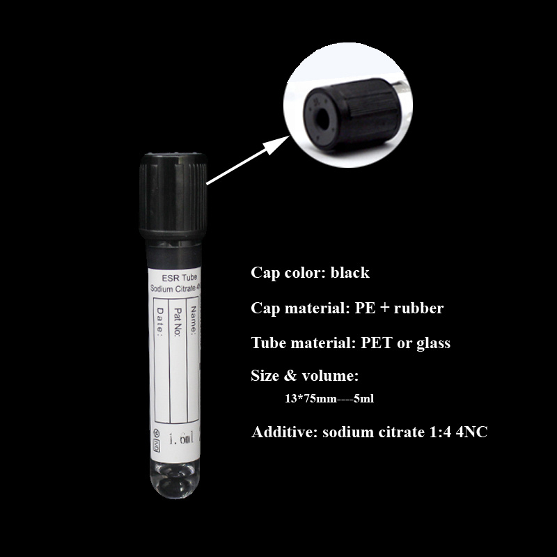ESR Vacuum Collection Test Tube with Sodium Citrate