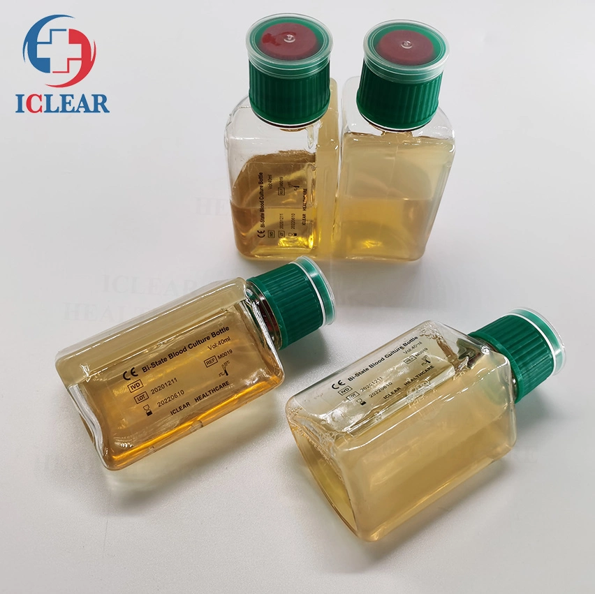 40ml Manual Double Phase Blood Culture Bottle