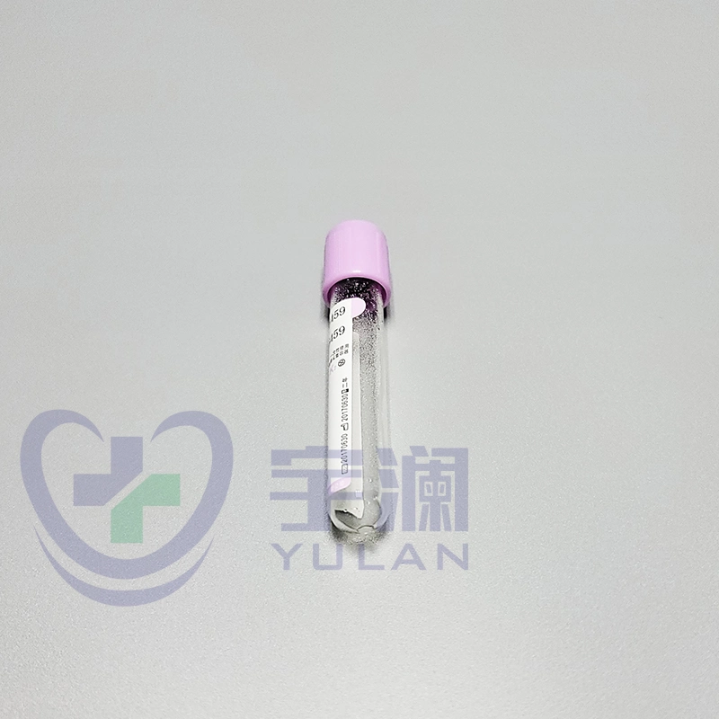 Disposable Medical Pet EDTA K2 K3 Purple Cap Vacuum Blood Collection Tube