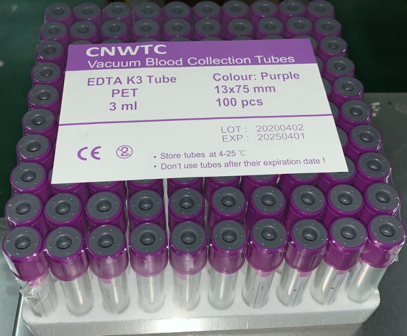 Medical 1.28ml Blood Collection Sodium Citrate Glass ESR Tube