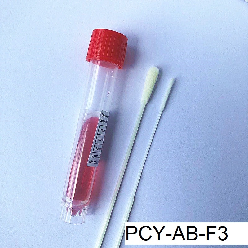 Saliva Collector Sample Collection Viral Transport Tube Disposable Virus Sampling Tube with Nasopharyngeal Swab