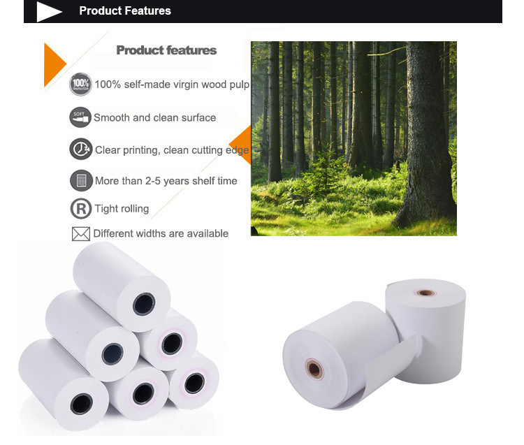 57mm Quality Thermal Paper Roll with Golden Paper Pack