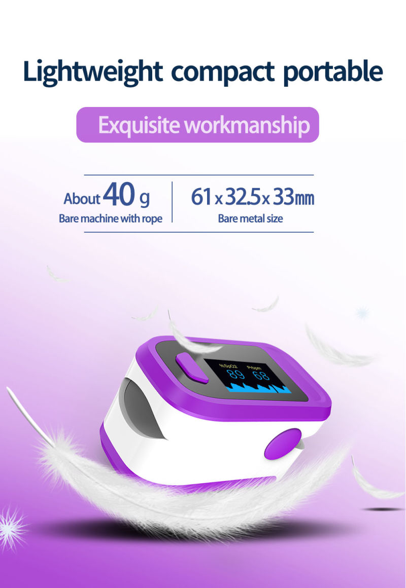 2020 High Quality Multi Color Finger Oximetro Blood Oxygen Monitor