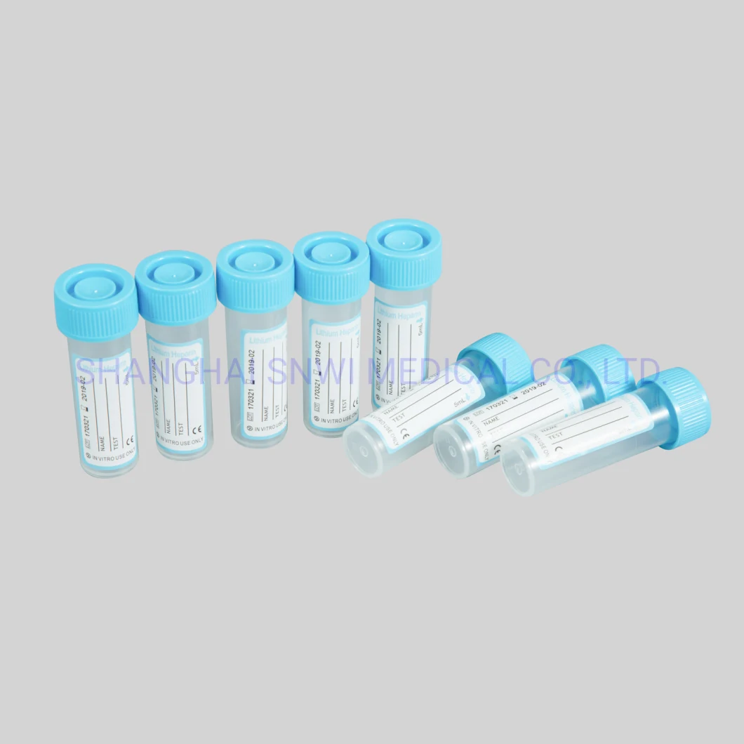 Disposable Factory Heparin Sodium Blood Collection Tube 1ml-10ml