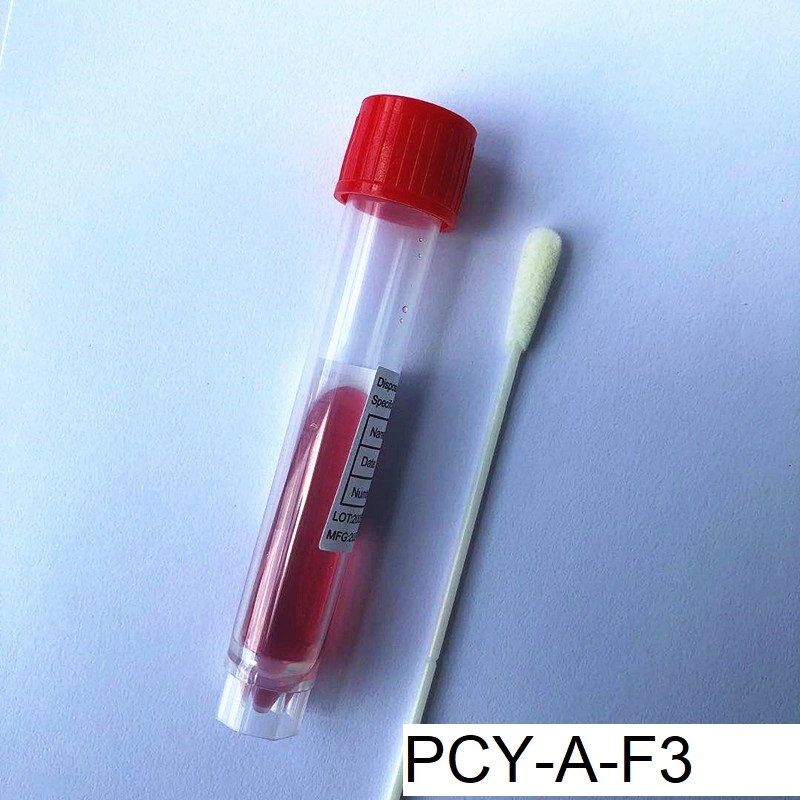 Saliva Collector Sample Collection Viral Transport Tube Disposable Virus Sampling Tube with Nasopharyngeal Swab