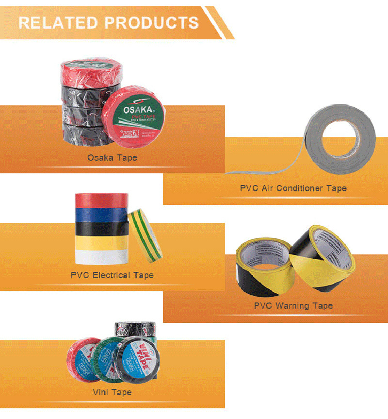 Different Size Custom Colored High Safety Electrical Tape