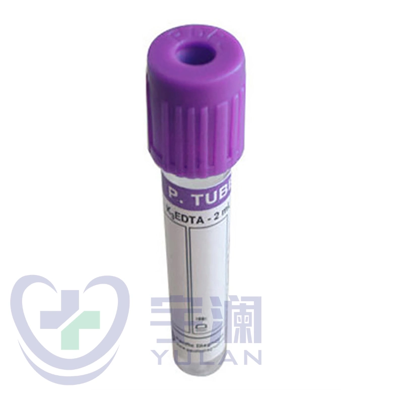 Disposable Medical Pet EDTA K2 K3 Purple Cap Vacuum Blood Collection Tube