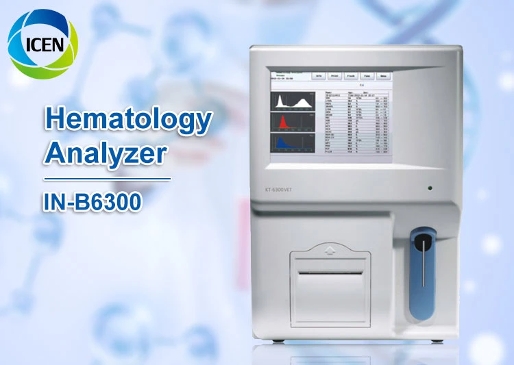 IN-B6300 Veterinary Auto Blood Test Machine 3 Part Hematology Analyzer