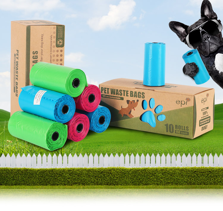 Degradable Plastic Trash Bags Used to Hold Pet Poop