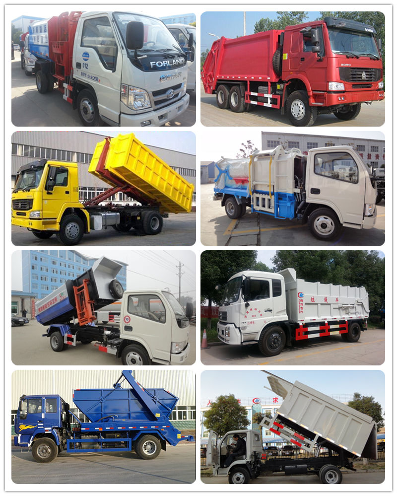 10mt 12cbm Waste Collection Truck Container Loader Garbage Truck