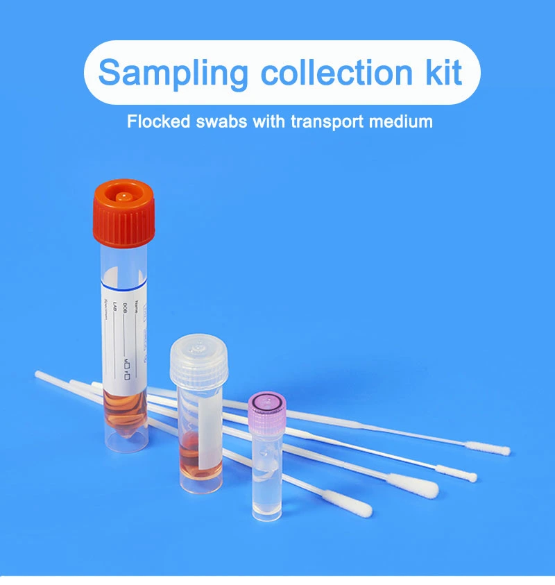 Sample Collection Tube with Vtm Nasal Swab Oral Sample Storage Tube