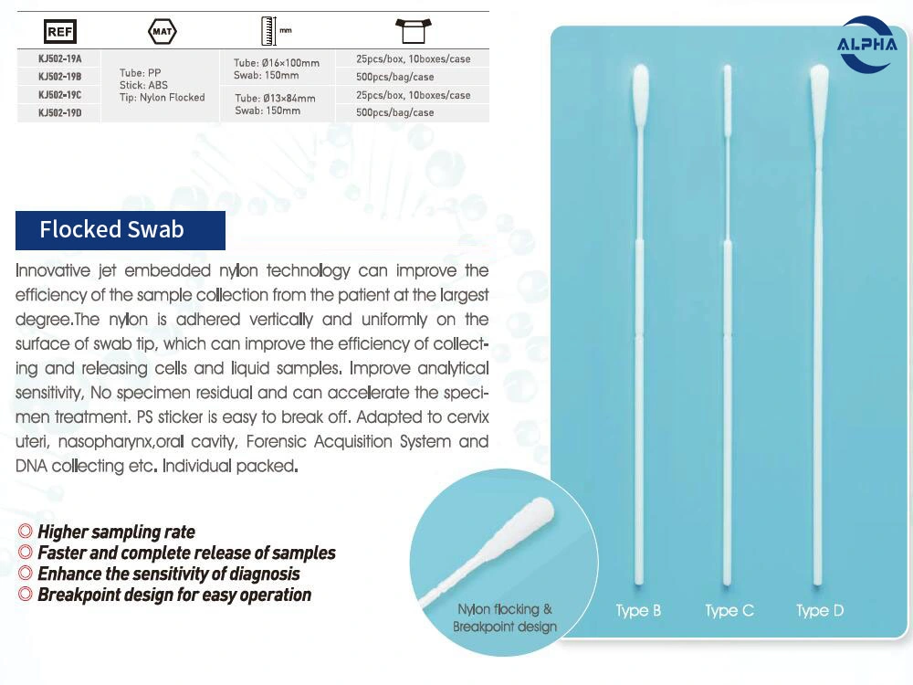 Virus Specimen Collection Sampling Kit Oral Nasal Throat Swab Viral Transport Medium Collection Tube