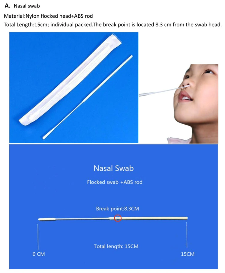 My-L011e Medical Consumables Nasal Saliva Swab Specimen Collect Kit Disposable Sample Collection Tube