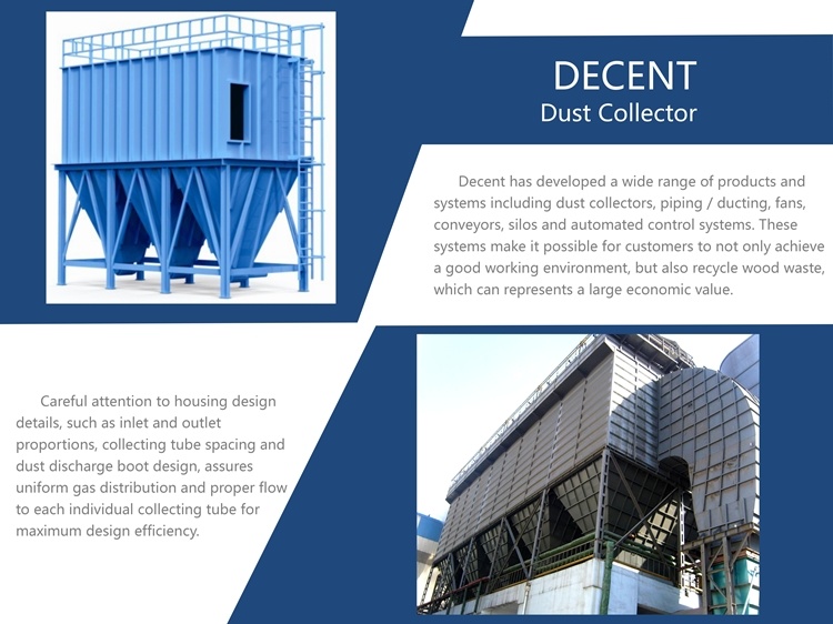 Woodworking Bag House Ash Collection Boiler Factory Multi Cyclone Dust Collector System