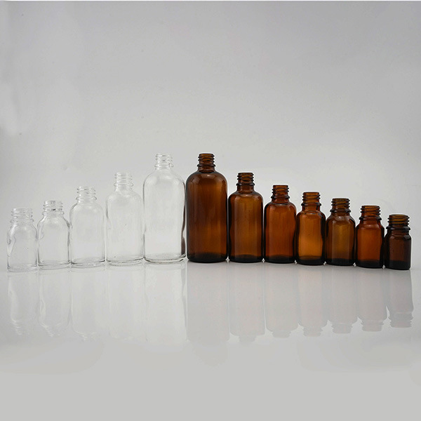 Dropper Glass Vials with Amber or Transparent Color