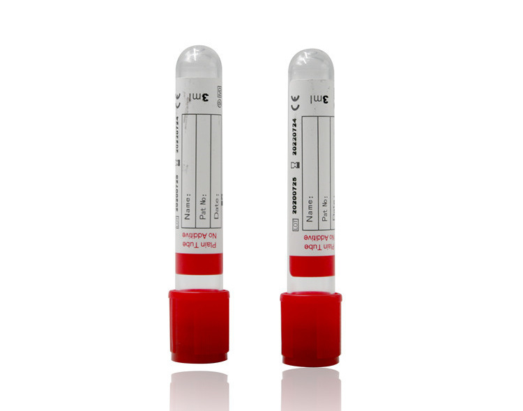 Medical Disposable No Additive Vacutainer Tube for Blood Collection Prp