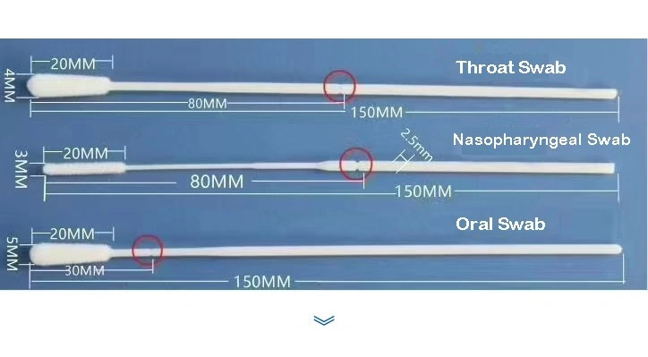 Disposable Viral Transport Tube Nasopharyngeal Swab and Throat Swab Vtm Tube Viral Transport Tube