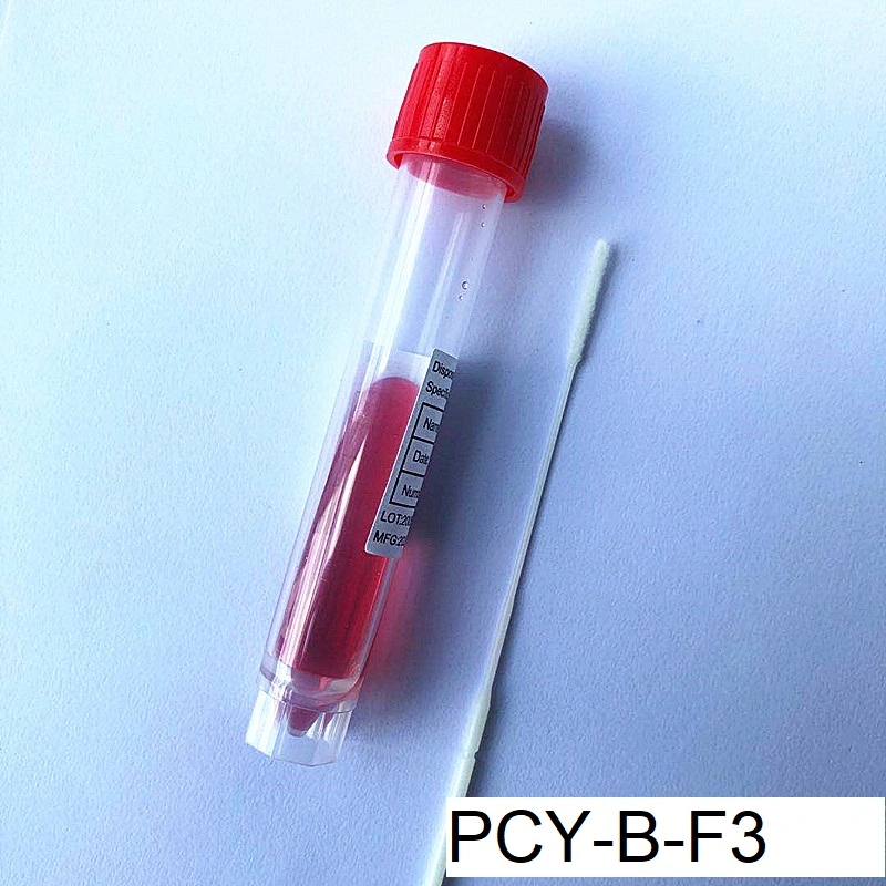 Saliva Collector Sample Collection Viral Transport Tube Disposable Virus Sampling Tube with Nasopharyngeal Swab