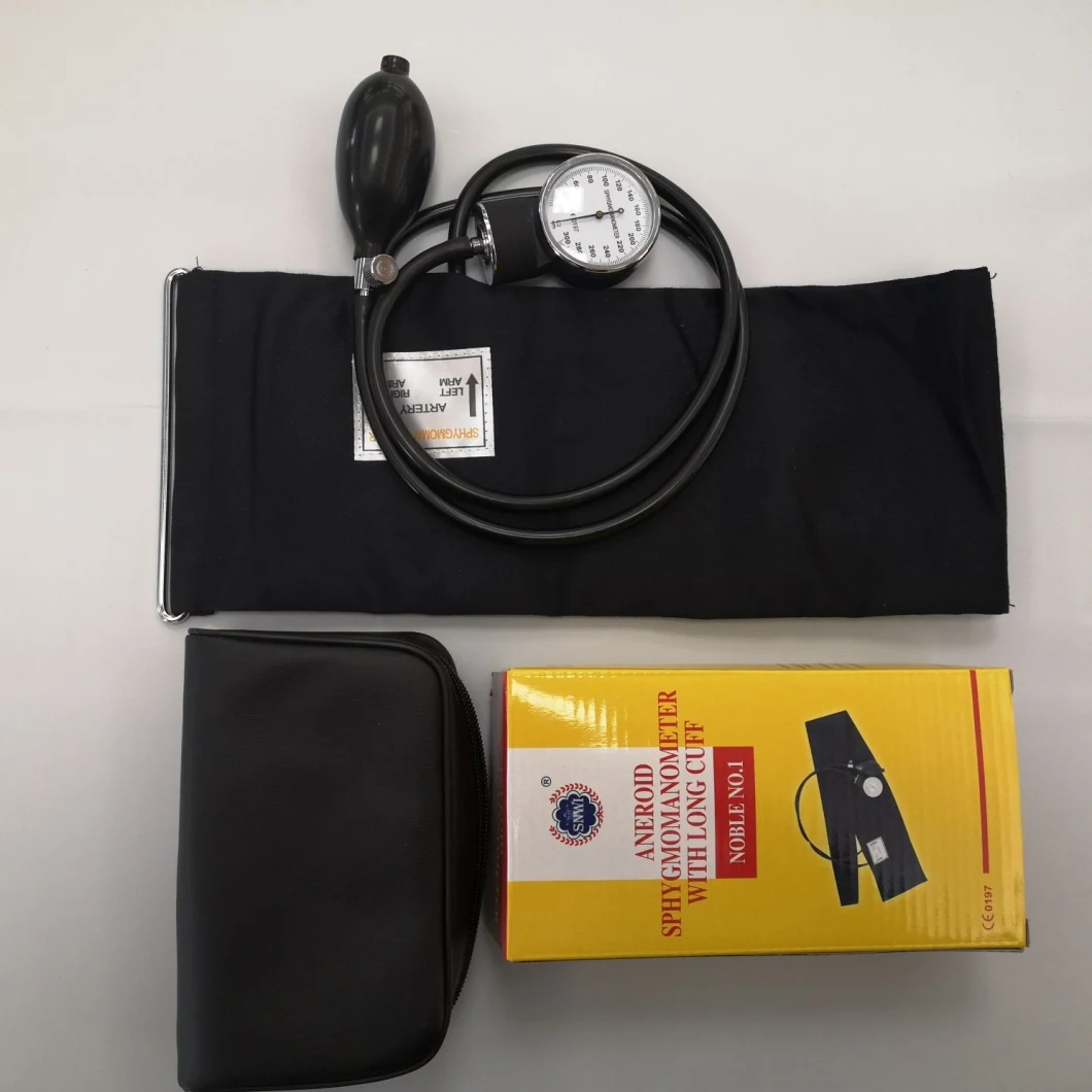 CE/ISO Certificate Aneroid Sphygmomanometer Blood Pressure Monitor with Stethoscope Used in Hospital or Home