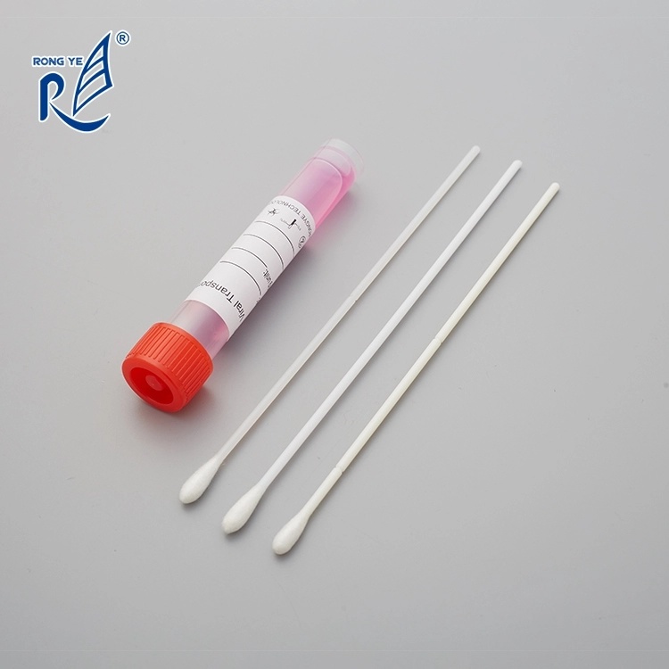 Rongye Medical Universal Collection Tube with Flocked Nasal Swab Vtm