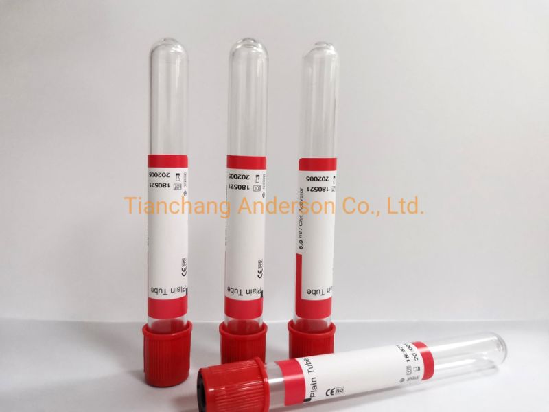 Disposable Vacuum Blood Collection Tubes (clot activator tubes)