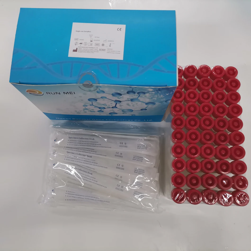 Vtm Sample Collection Tubes with Swab, Ce FDA ISO13485 Approved Collection Swab Liquid, DNA Specimen Collection Swab Kit