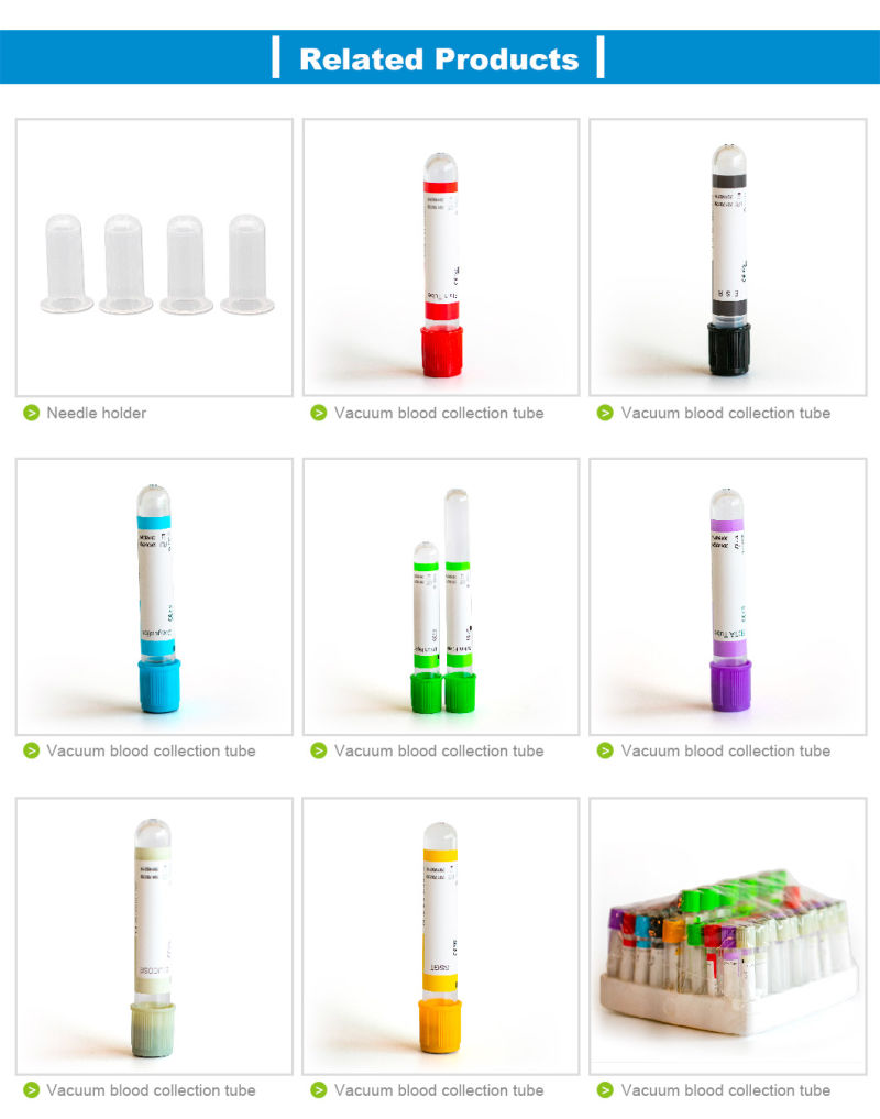 Disposable 2-10ml Pet Vacuum Blood Collection Lavender EDTA K2/K3 Tube