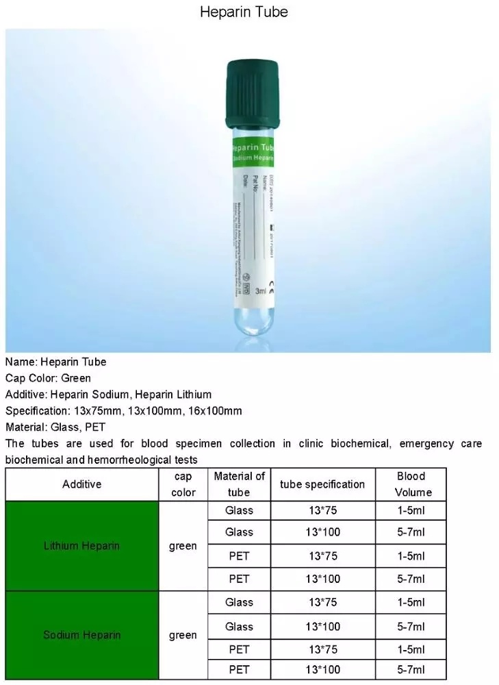 Disposable Medical Non Vacuum Blood Collection Tube