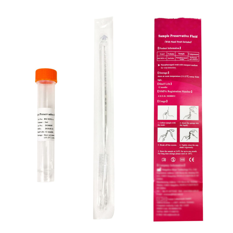 Factory Wholesale Disposable Sterile Throat Swab Long for Collecting Samples