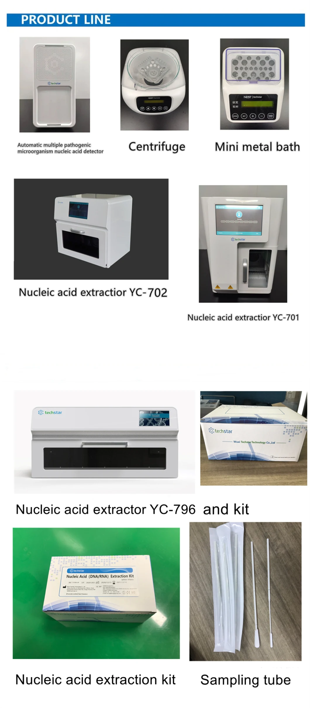 Supply Medical Disposable Sampling Microfiber Virus Swab Saliva Collection Test Kits with Tubes