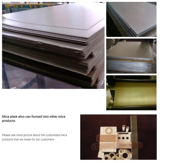 Fireproof Electrical Insulation Muscovite Mica Plates for Machine