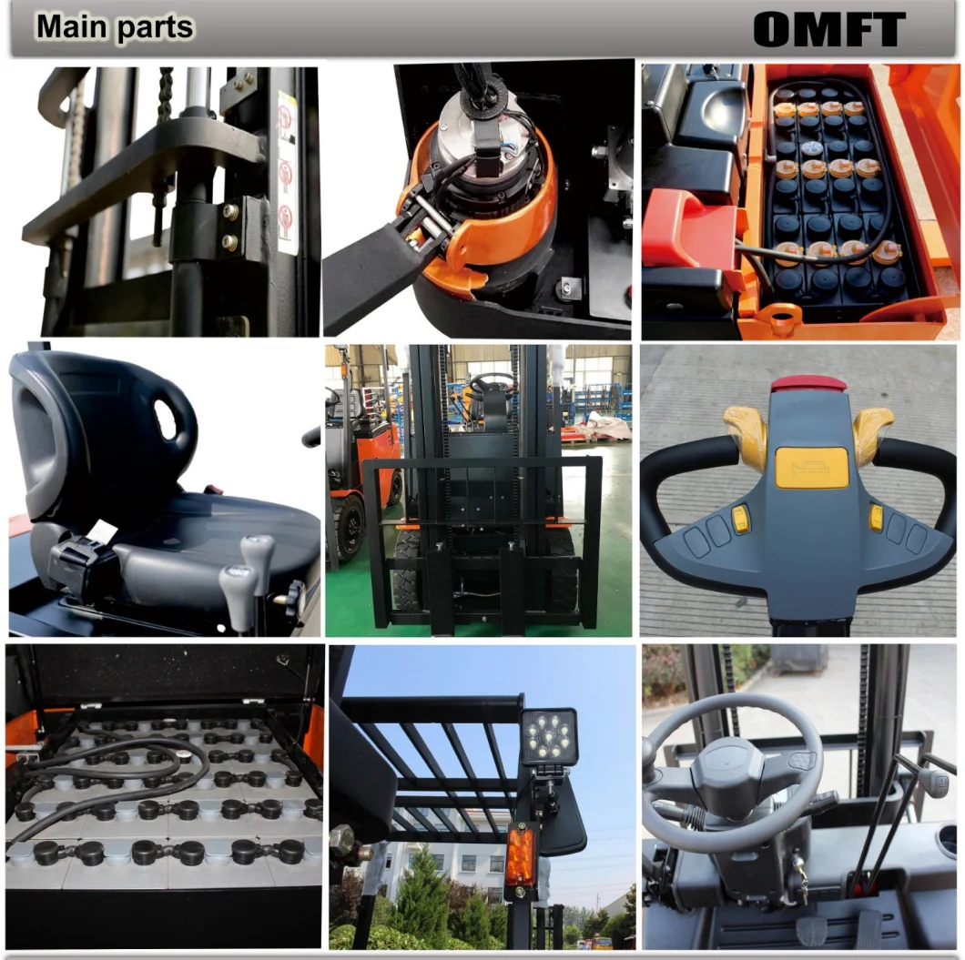 Mast Front Moving Electric Reach Stacker Electric Clamping Drum Stacker