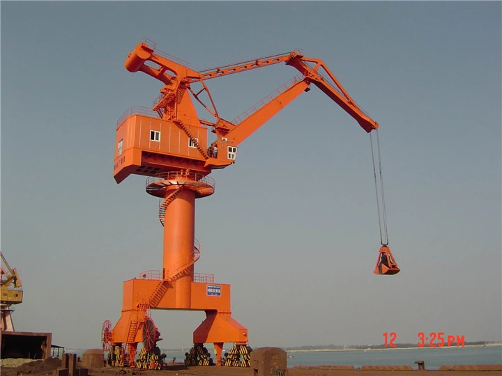 Electric Movable Port Machine Portal Crane with Luffing Mechanism