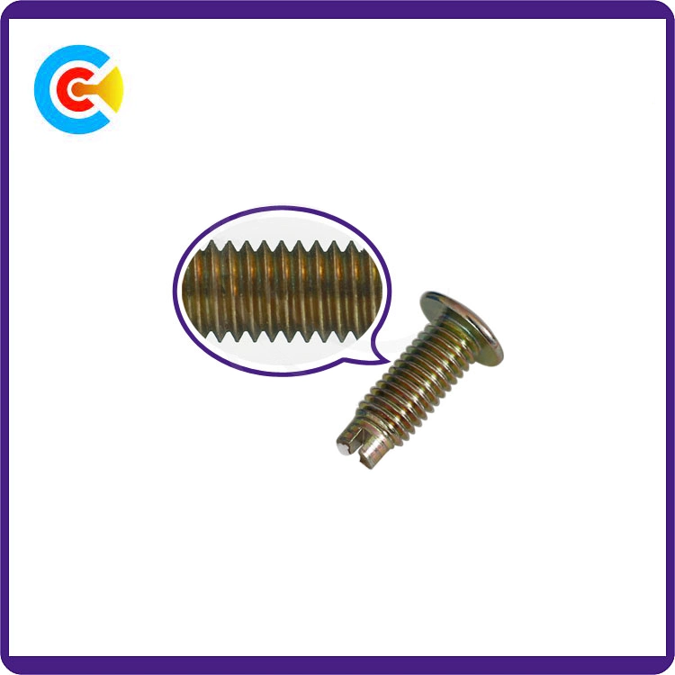 Carbon Steel 4.8/8.8/10.9 Fasteners Non-Standard Rivet/Pin Customized Truss Head Screw