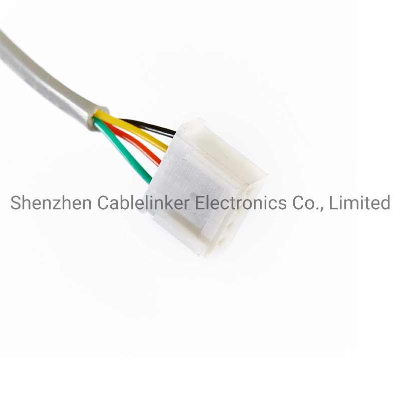 4pin 2.54mm Pitch Female Molex Kk to Panel Mount 6 Contact Modular Jack Cable Assembly