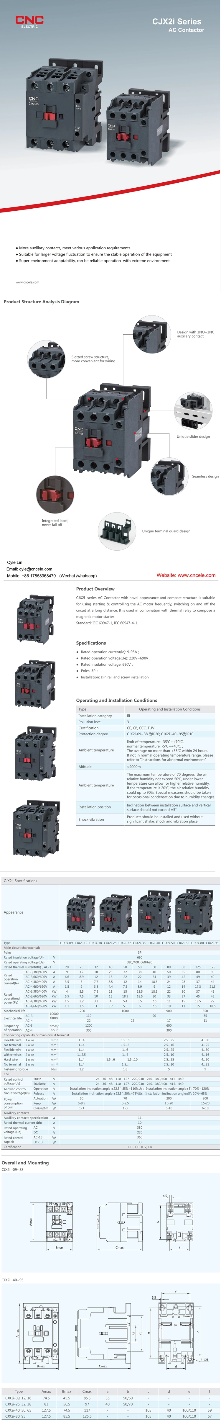 CNC La1-D Auxiliary Contact Block AC Contactor (LA1-D)