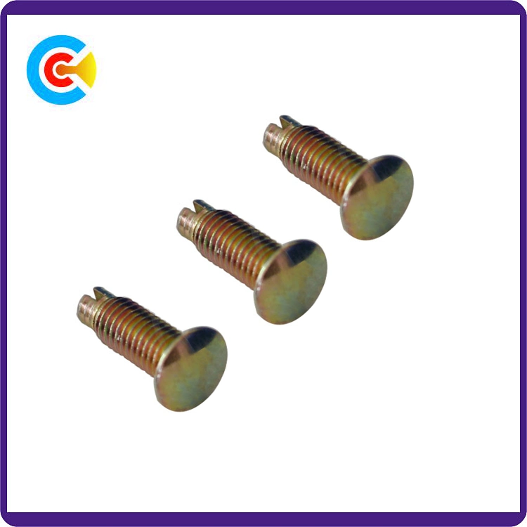 Carbon Steel 4.8/8.8/10.9 Fasteners Non-Standard Rivet/Pin Customized Truss Head Screw