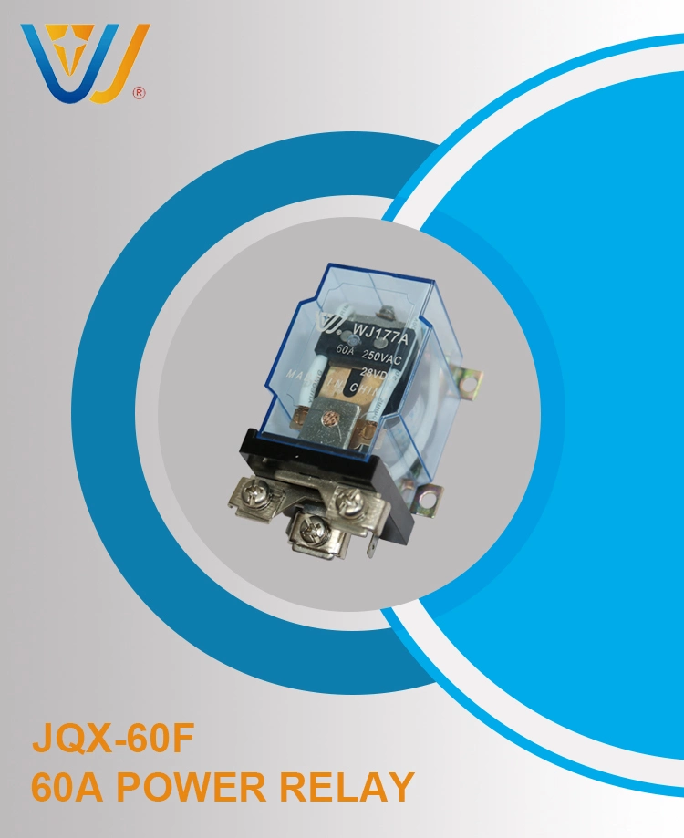 Jqx-60f Silver Contacts Copper Coil Change-Over 60A Power Relay