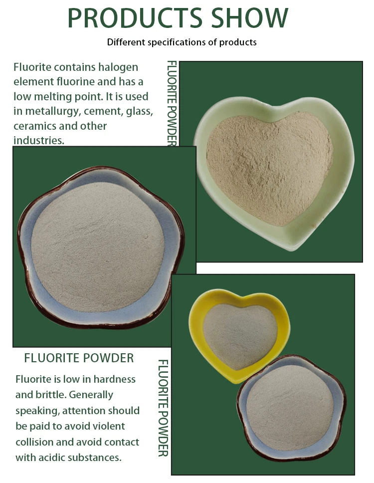Metallurgical Natural Calcium Fluoride 75-99% Fluorite Powder