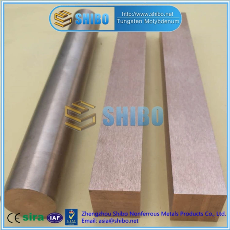 High Quality Tungsten Copper Alloy Bar, Cuw Alloy Bar with Best Price